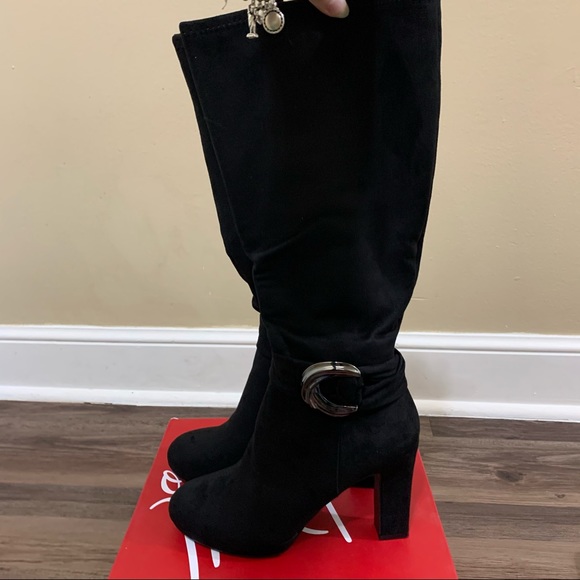 Impo Black Obia High Heel Dress Boots With Buckle Size 9.5 Women’s Boots - Picture 9 of 14